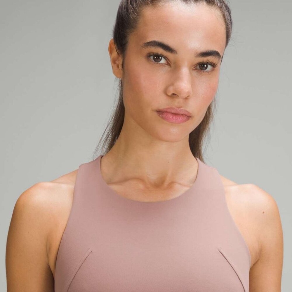 NWT Lululemon Everlux Asymmetrical Tennis Tank B/C Cup TWILIGHT ROSE 10 RARE AUS
